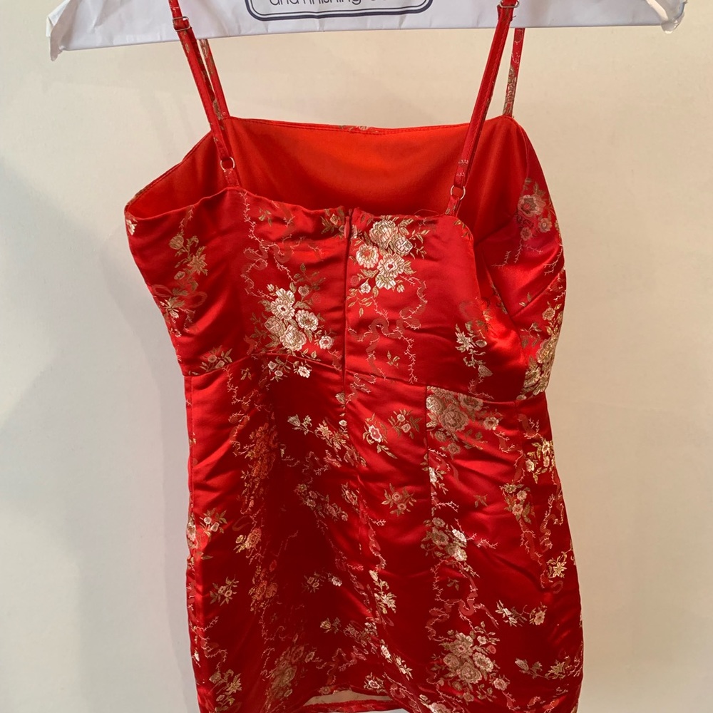 I.AM.GIA RED KIKO DRESS
